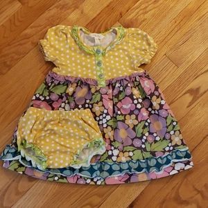 Matilda Jane dress with diaper cover